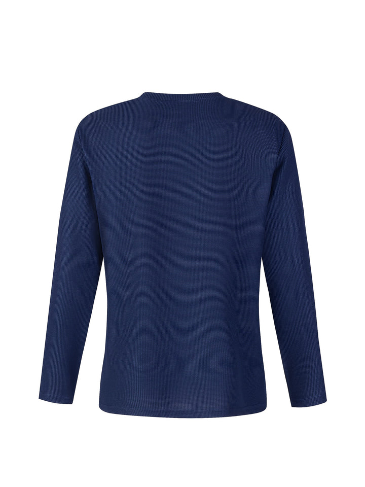 Frederick | Langarmshirt aus strukturiertem Waffelstrick - Image 4