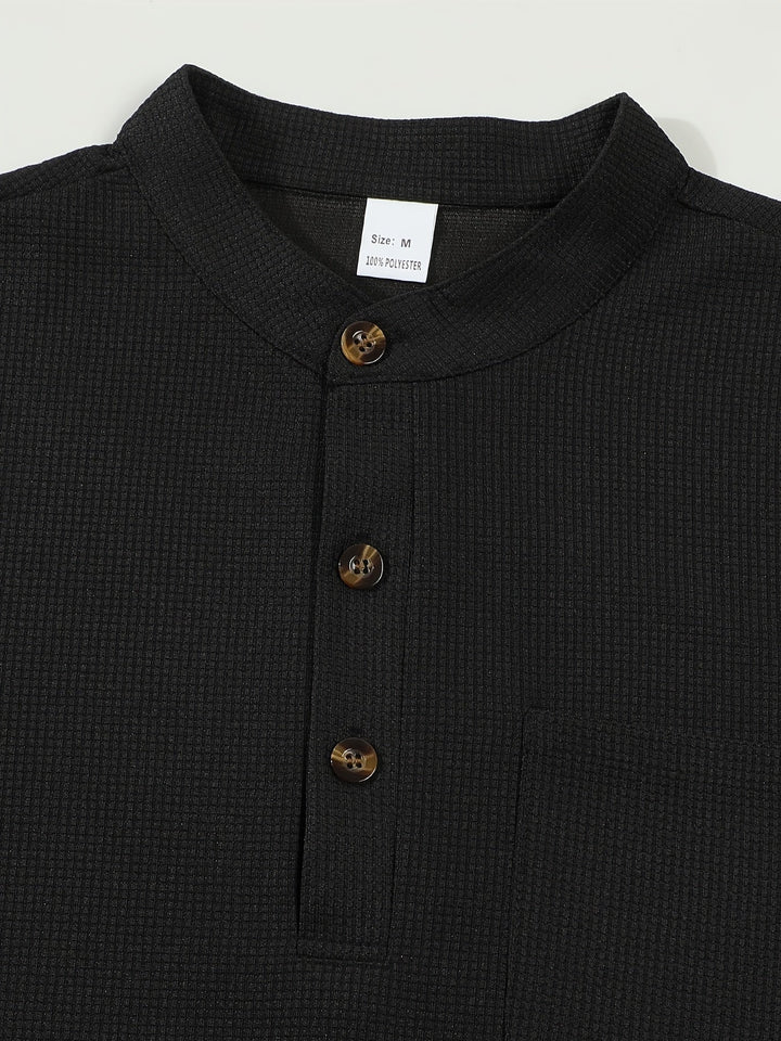 Dawson | Strukturiertes Langarm-Henley-Shirt - Image 15