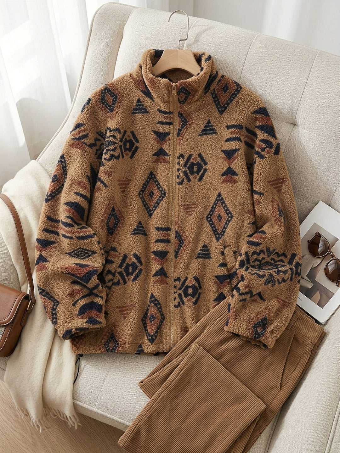Lorraine | Gemusterte Reißverschlussjacke - Image 14