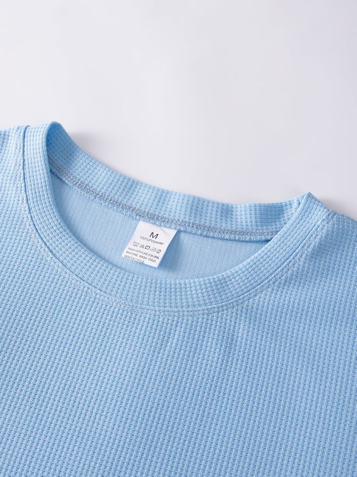Frederick | Langarmshirt aus strukturiertem Waffelstrick - Image 29