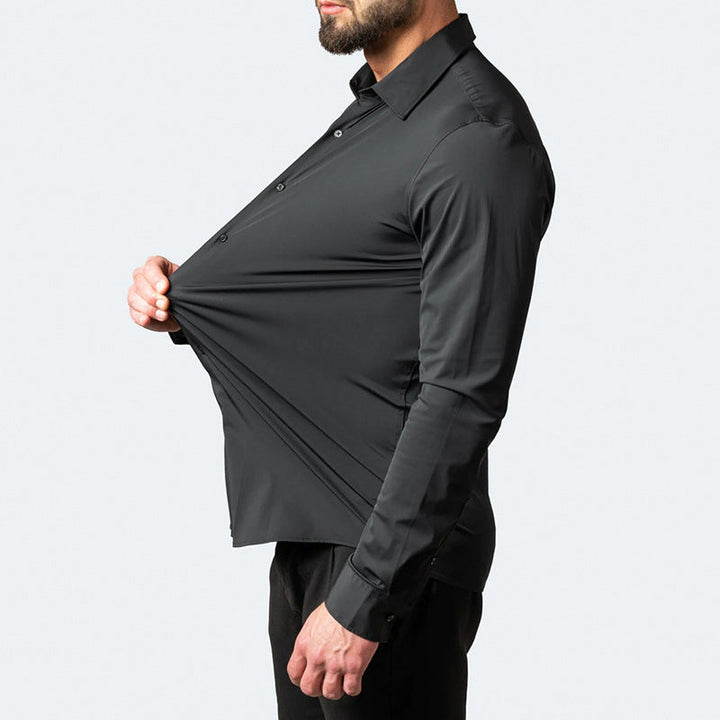 Herren Hemd bügelfrei Stretch knitterfrei - Image 4