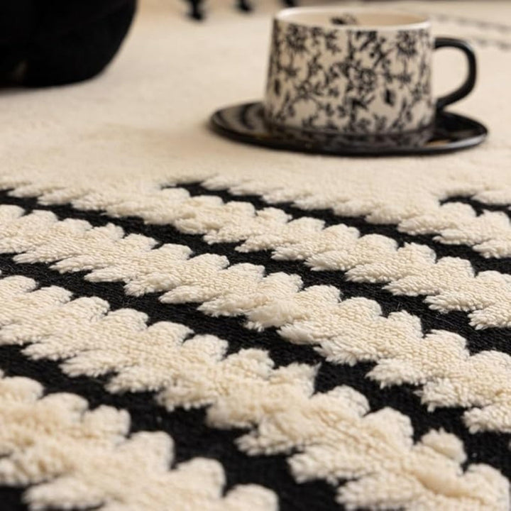 Vintage Sofaüberwurf | Gepolstertes Linienmuster