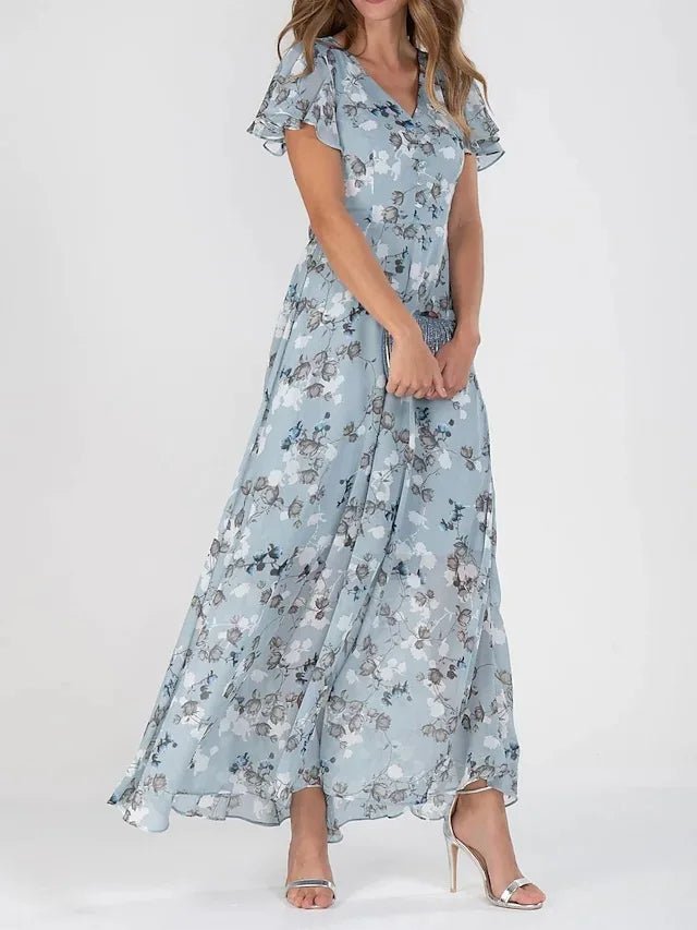 Women Elegant Maxi Dress Flattering Flowing Special Occasion - Image 2