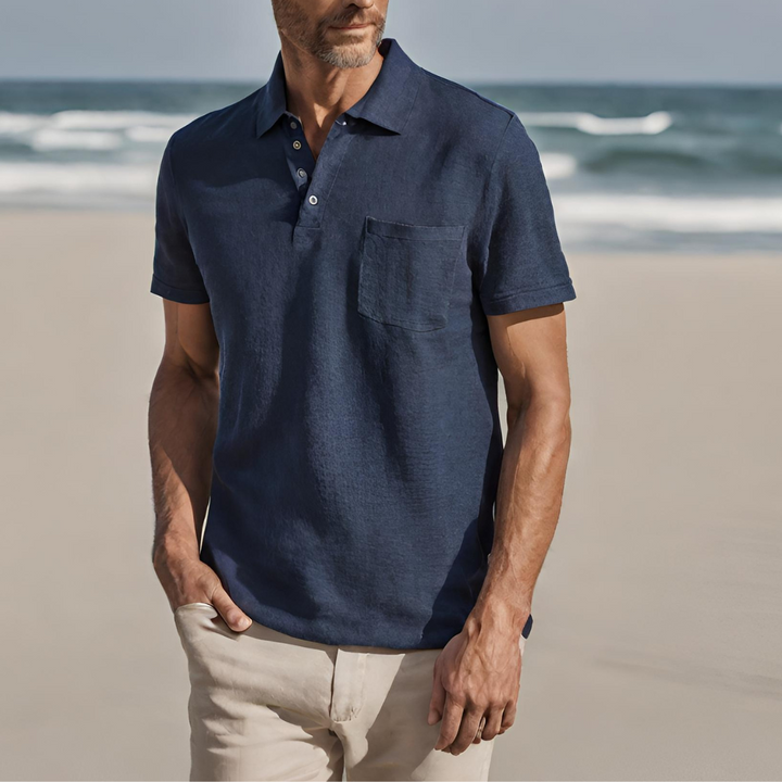 Solviro - Herren Baumwolle Polo Shirt Sommer
