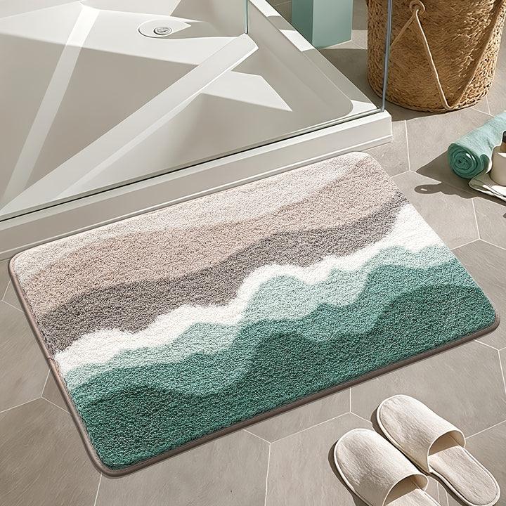 Bath Rug | Soft Bath Mat with Beach Pattern