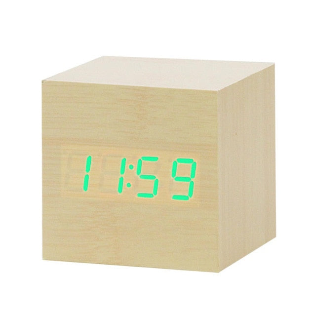 LED table clock | Time & temperature display