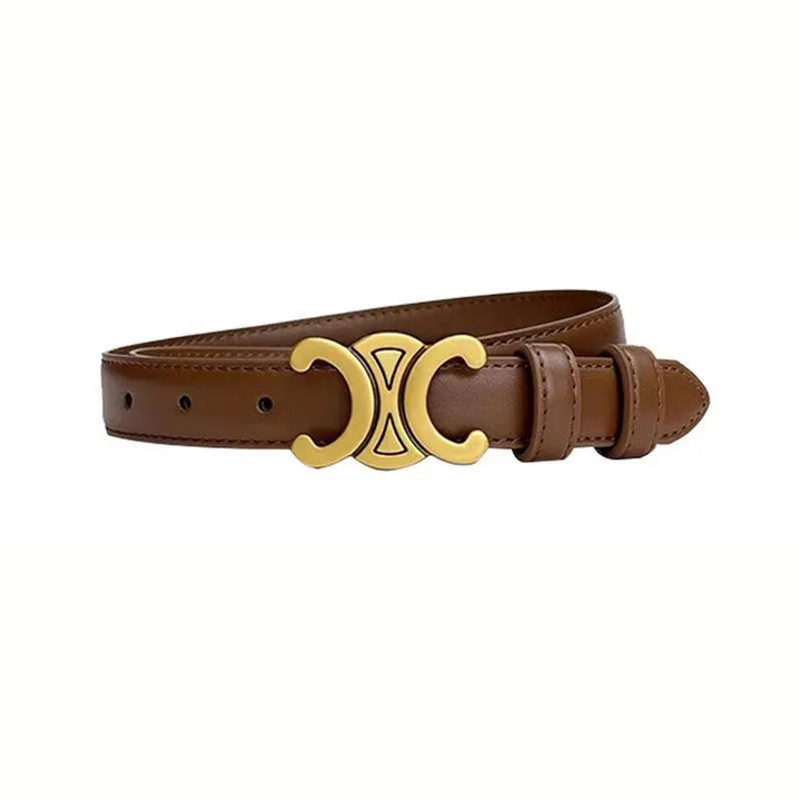 Damen Leder Gürtel Goldschnalle - Image 8
