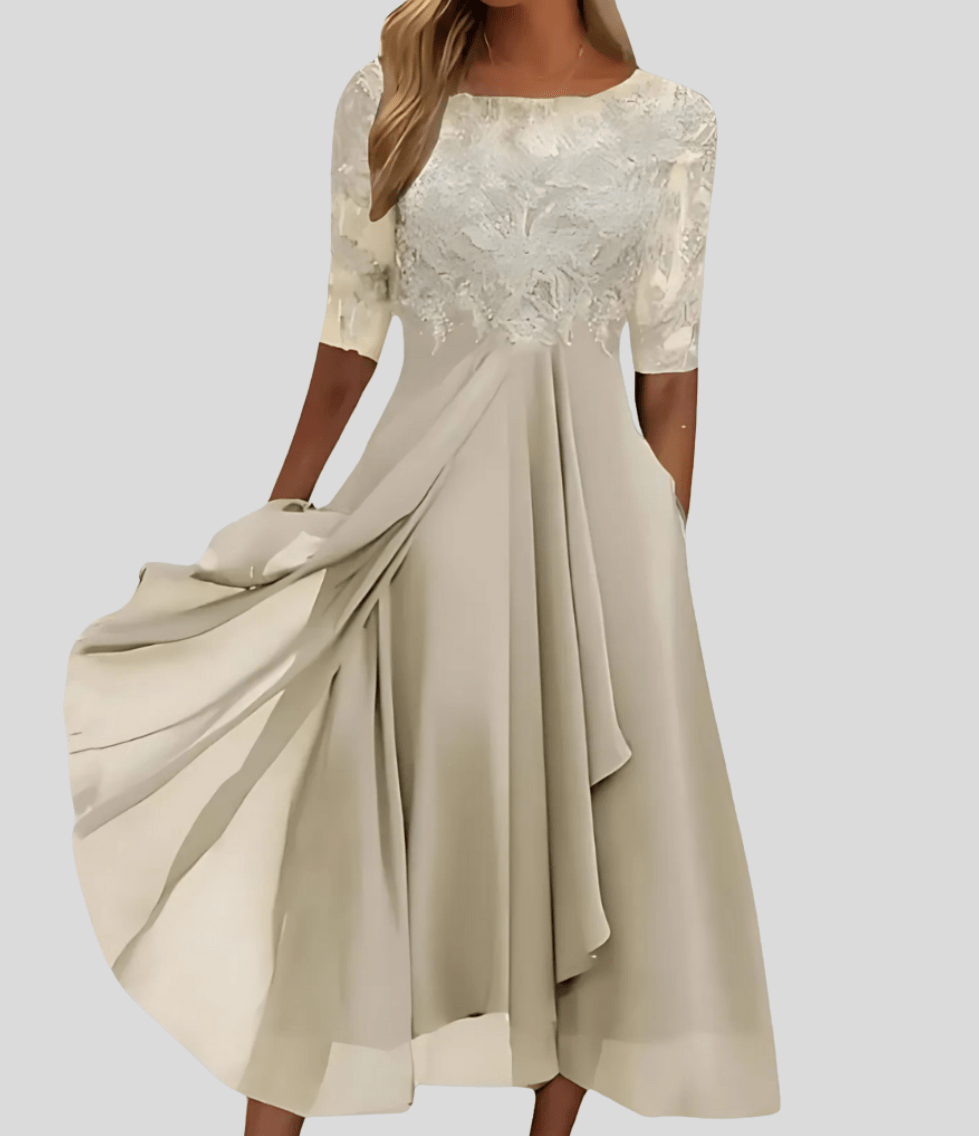 Rhondelle - Spitzen Midi Kleid