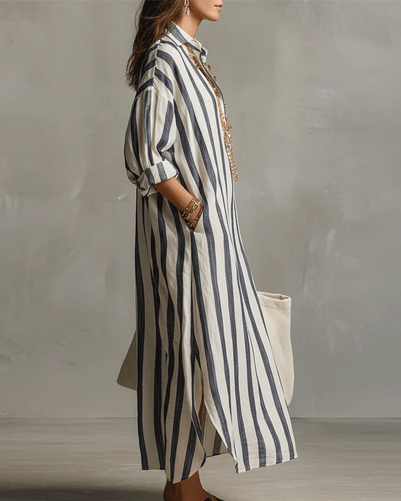 Mexielle - A Linie Reverskragen Sommerkleid