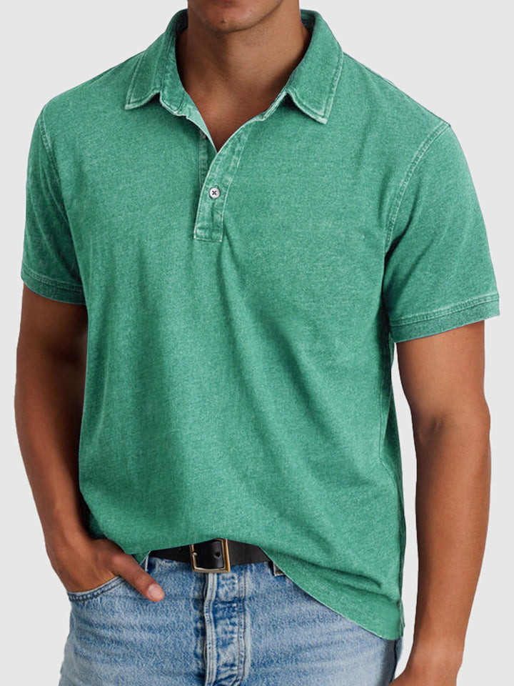Lois - Herren Kurzarm Denim Polo