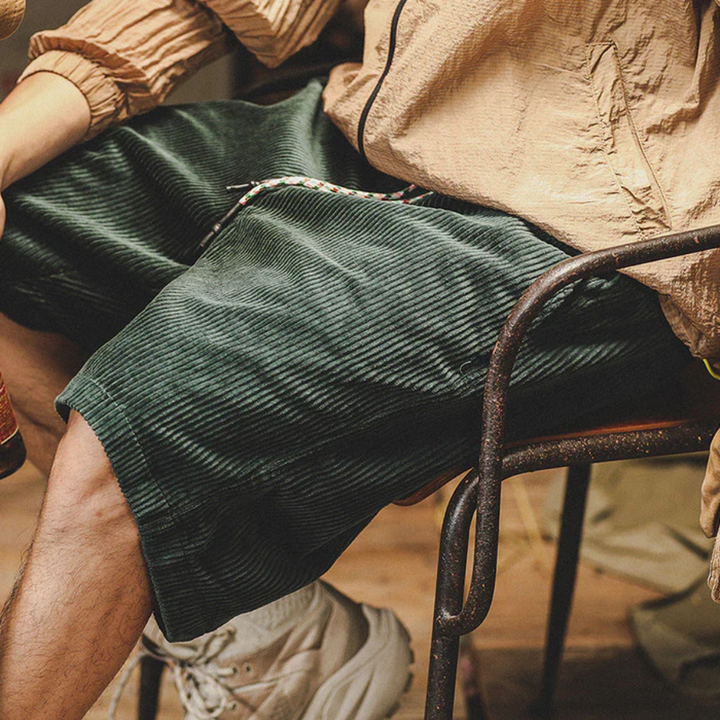 Bellvaro - Herren Cord Shorts Mit Tunnelzug