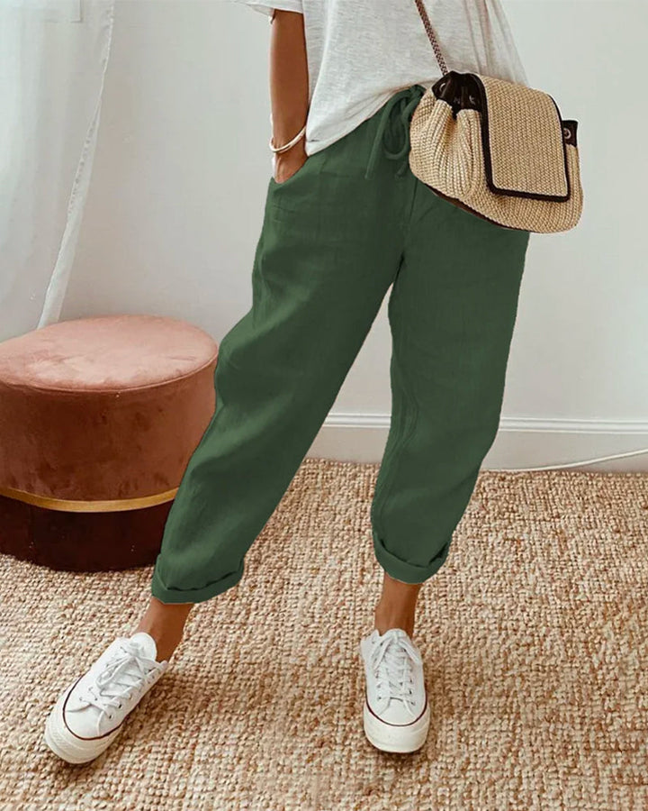 Helga | Stilvolle Freizeit-Leinenhose - Image 5