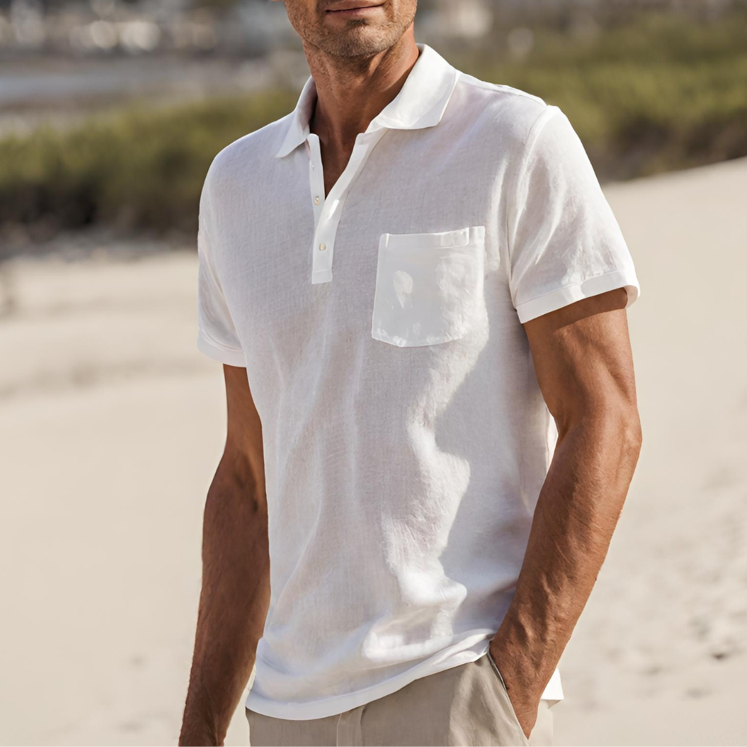 Solviro - Herren Baumwolle Polo Shirt Sommer