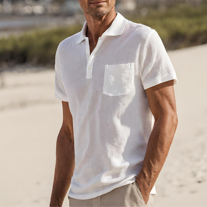 Solviro - Herren Baumwolle Polo Shirt Sommer