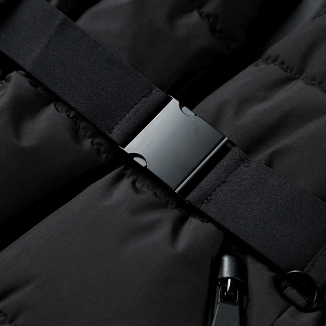 Stylische Damen-Pufferjacke | Mit Gürtel