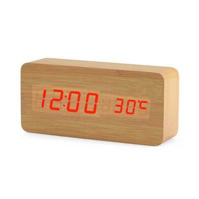 LED table clock | Time & temperature display