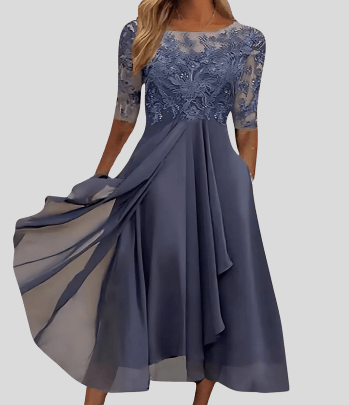 Rhondelle - Spitzen Midi Kleid