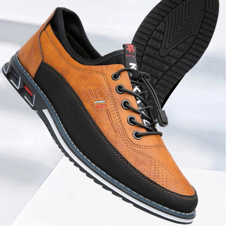 Herren Oxford Schuhe Leder Klassische Business Schnürschuhe - Image 3