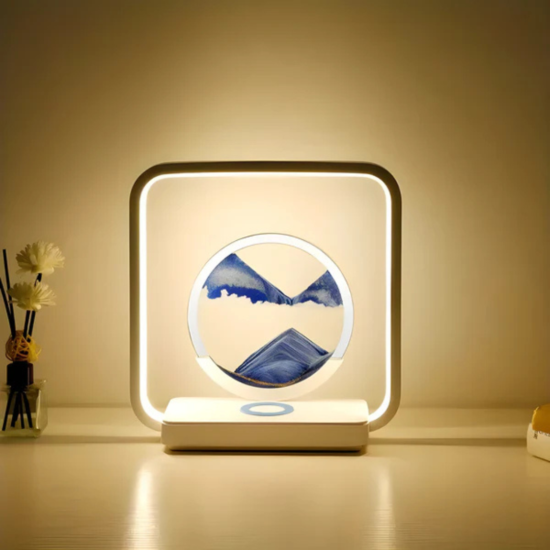 3D LED Sandbild Lampe | Dekorative Tischbeleuchtung für Zuhause