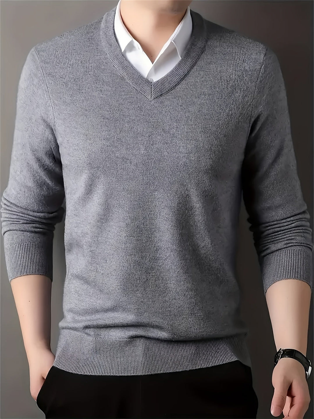 Conrad | Eleganter V-Ausschnitt-Pullover - Image 11