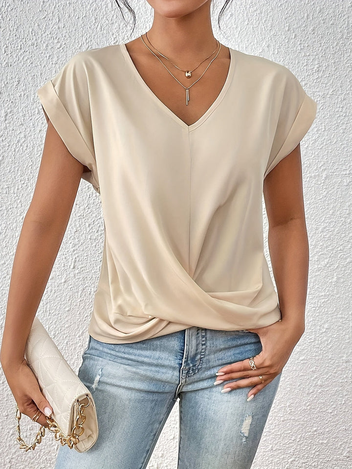 Cleo | Bequemes T-Shirt mit Sweetheart-Ausschnitt für den Alltag - Image 8