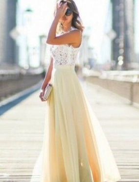 Women Floral Lace Maxi Dress Sleeveless Spring - Image 5