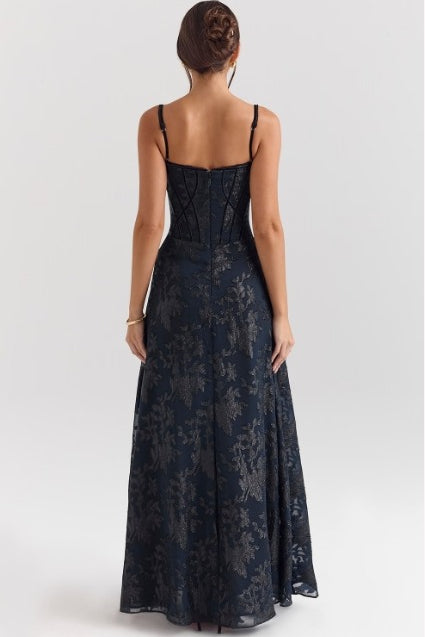 Veylina – Chiffon Floral Kleid Spaghettiträger