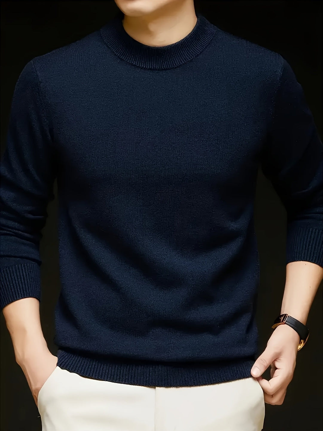 Cedric | Gemütlicher Mock-Neck-Pullover - Image 3