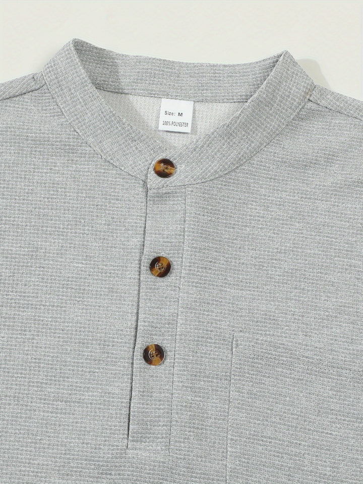 Dawson | Strukturiertes Langarm-Henley-Shirt - Image 22