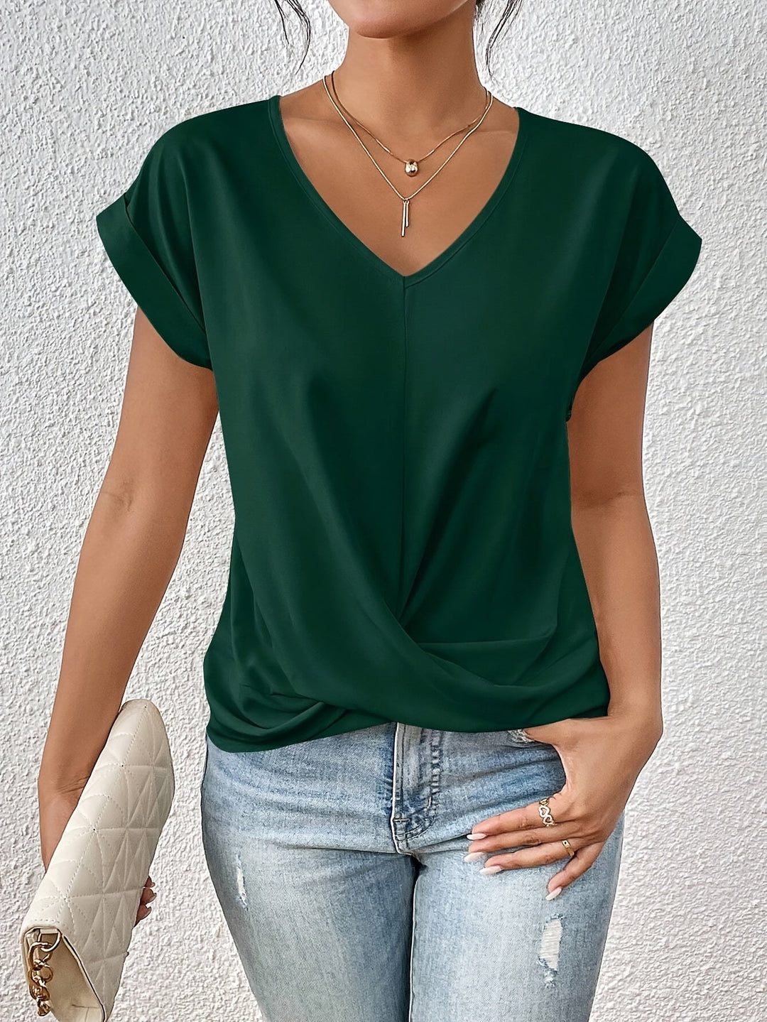 Cleo | Bequemes T-Shirt mit Sweetheart-Ausschnitt für den Alltag - Image 7