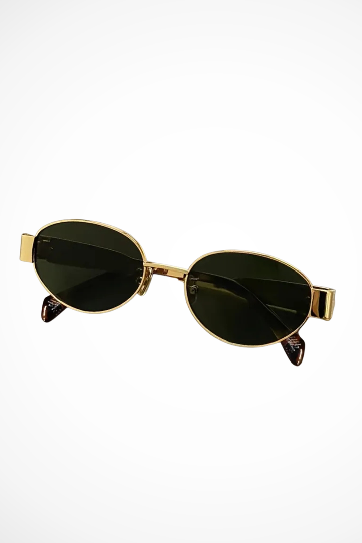 Clarivelle - Ovale Damen Sonnenbrille Metallrahmen
