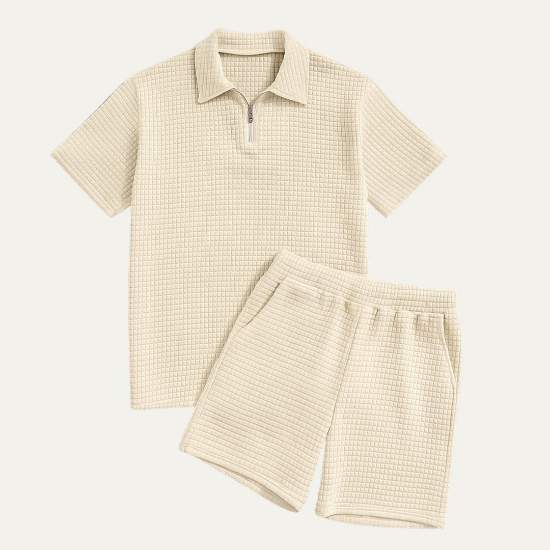 Redvano - Herren Polo Set Mit Shorts