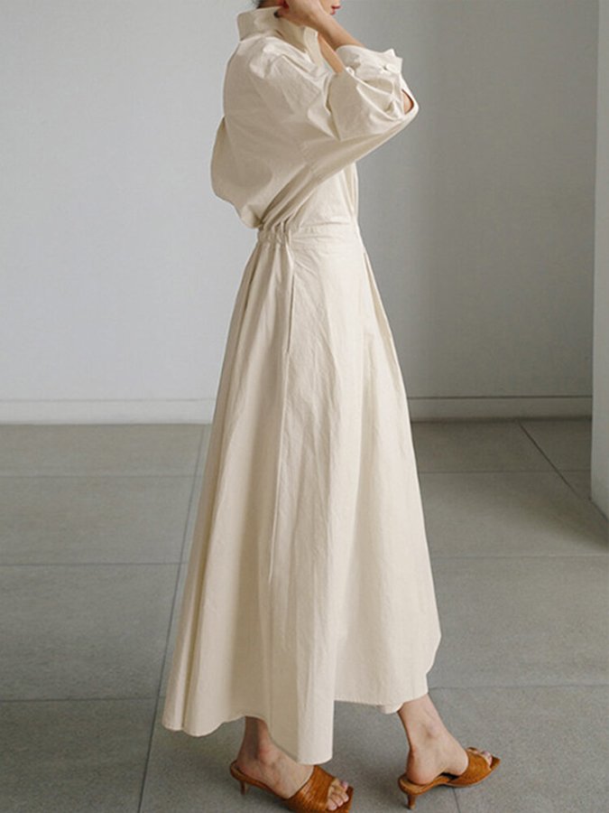 Mathilda | Elegant Shirt Dress with Buttons - Image 3