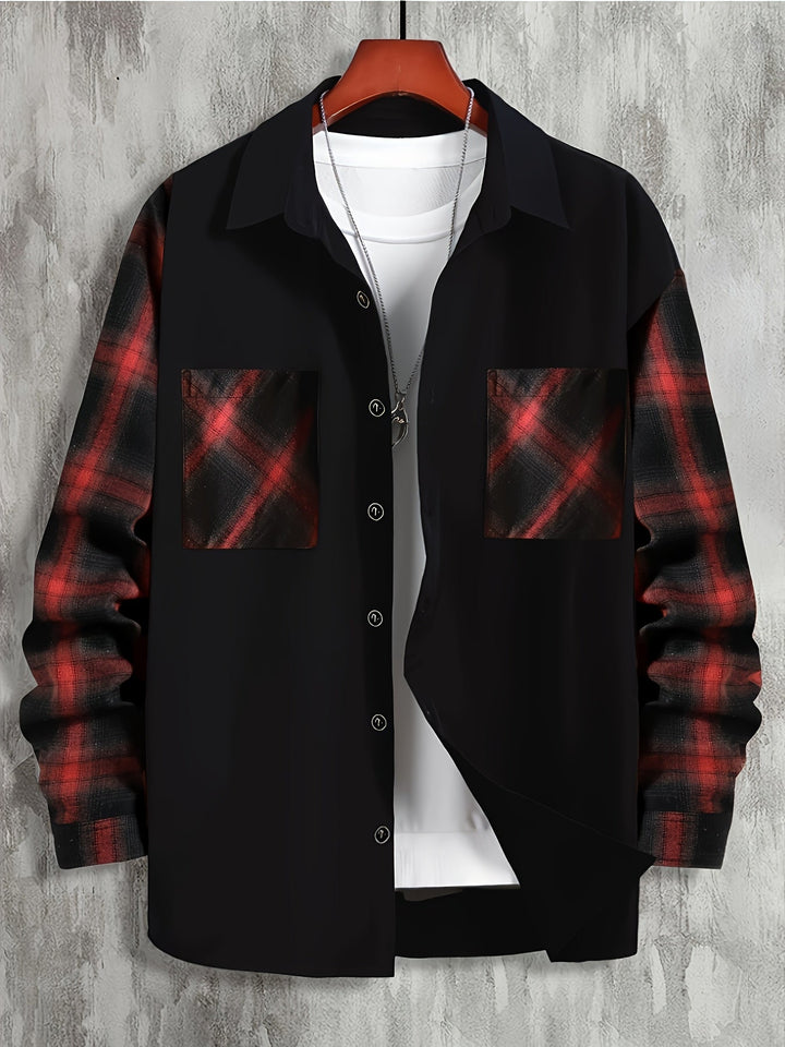 Calvin | Kontrastreiches Patchwork-Hemd - Image 7