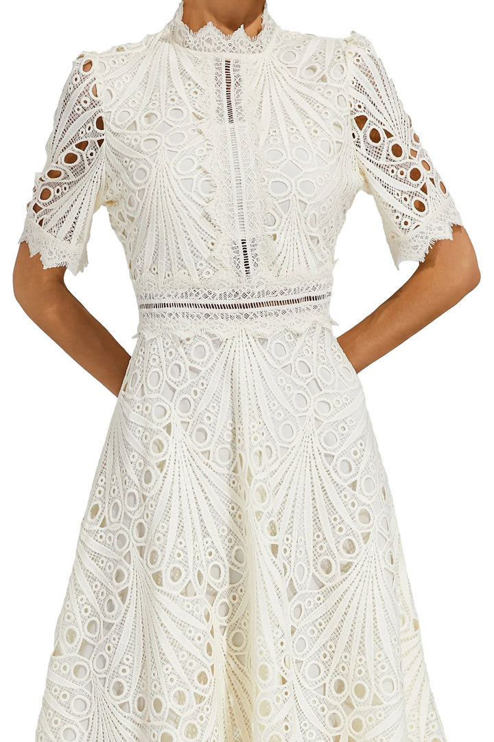 Avarelle - Midi Kleid Mit Strukturdesign