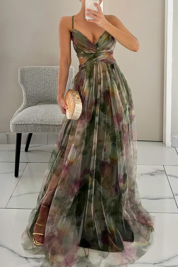 Women Elegant Floral Maxi Dress Summer Long Wedding Guest - Image 6
