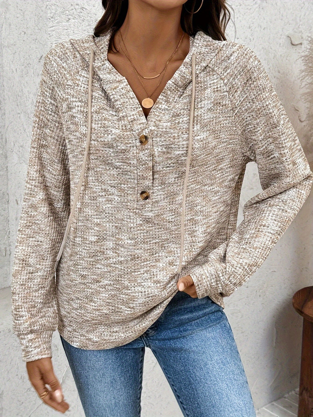 Winona | Kapuzenpullover mit Knopfleiste am Hals - Image 4