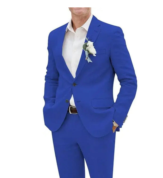 Lucéon - Leinen Slim Fit Herrenanzug