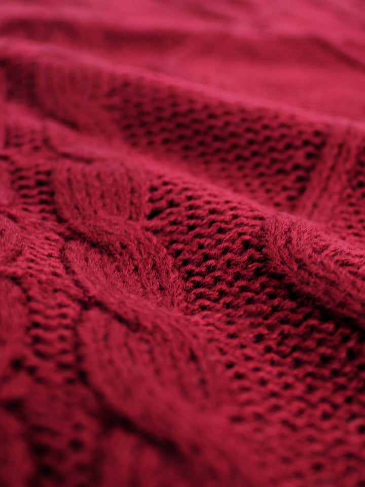 Colleen | Ärmelloser Zopfmuster-Pullover mit V-Ausschnitt - Image 26
