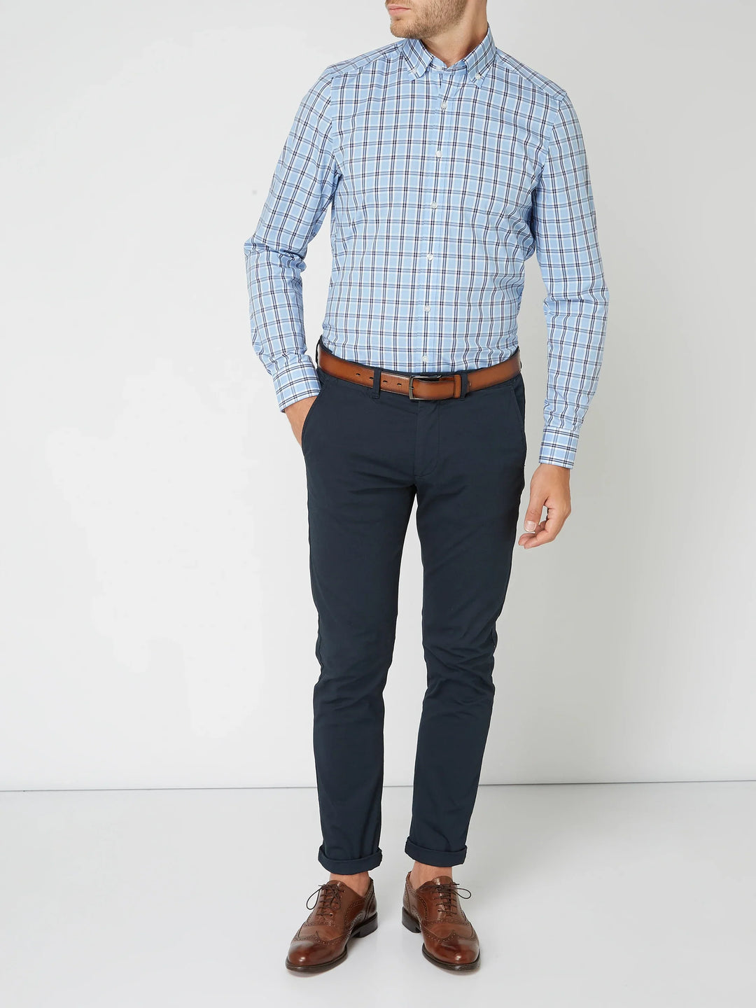 Tiziano – Checked Cotton Men's Shirt