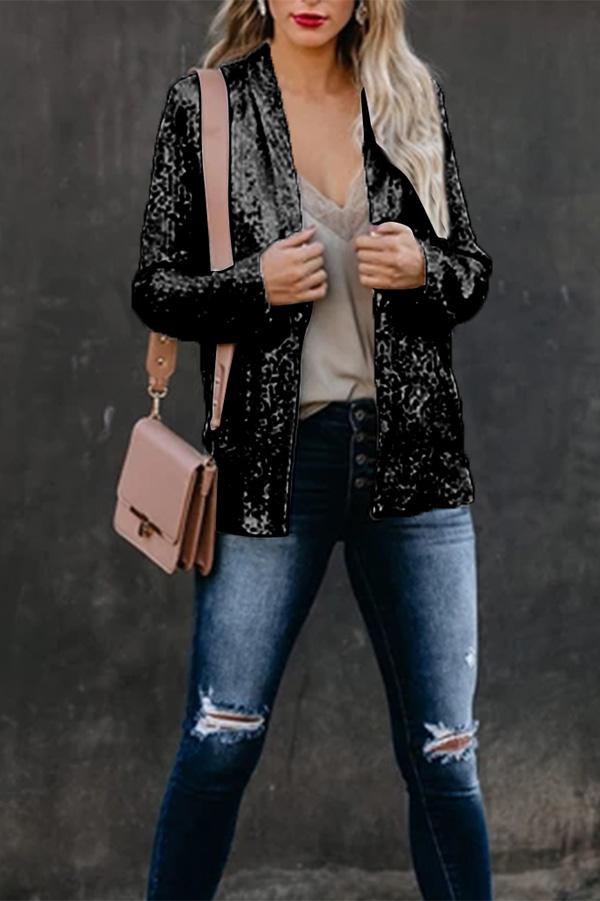 Hansera - Damen Leichter Glanz Blazer Elegant