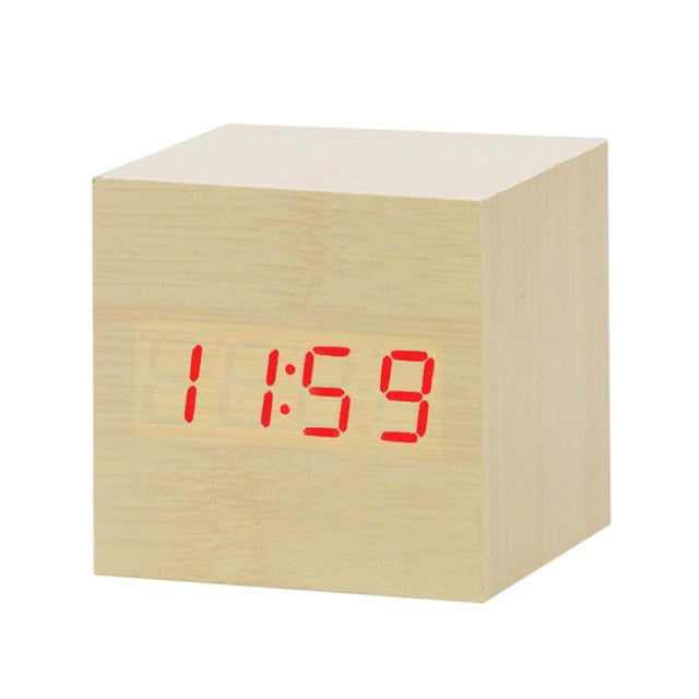 LED table clock | Time & temperature display