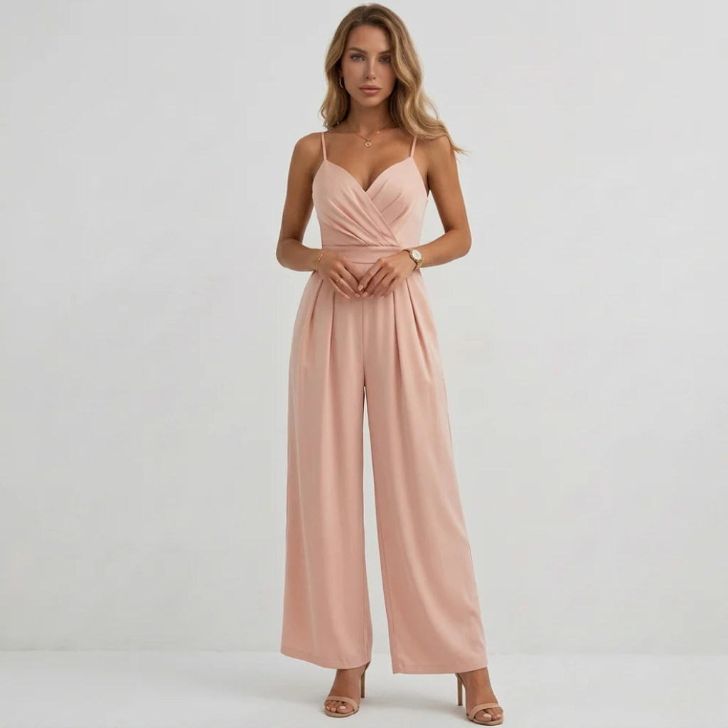 Modélira – Jumpsuit mit hoher Taille und Spaghettiträgern für Damen