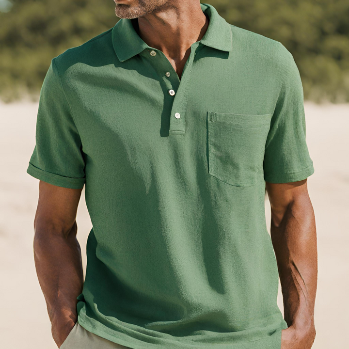 Solviro - Herren Baumwolle Polo Shirt Sommer