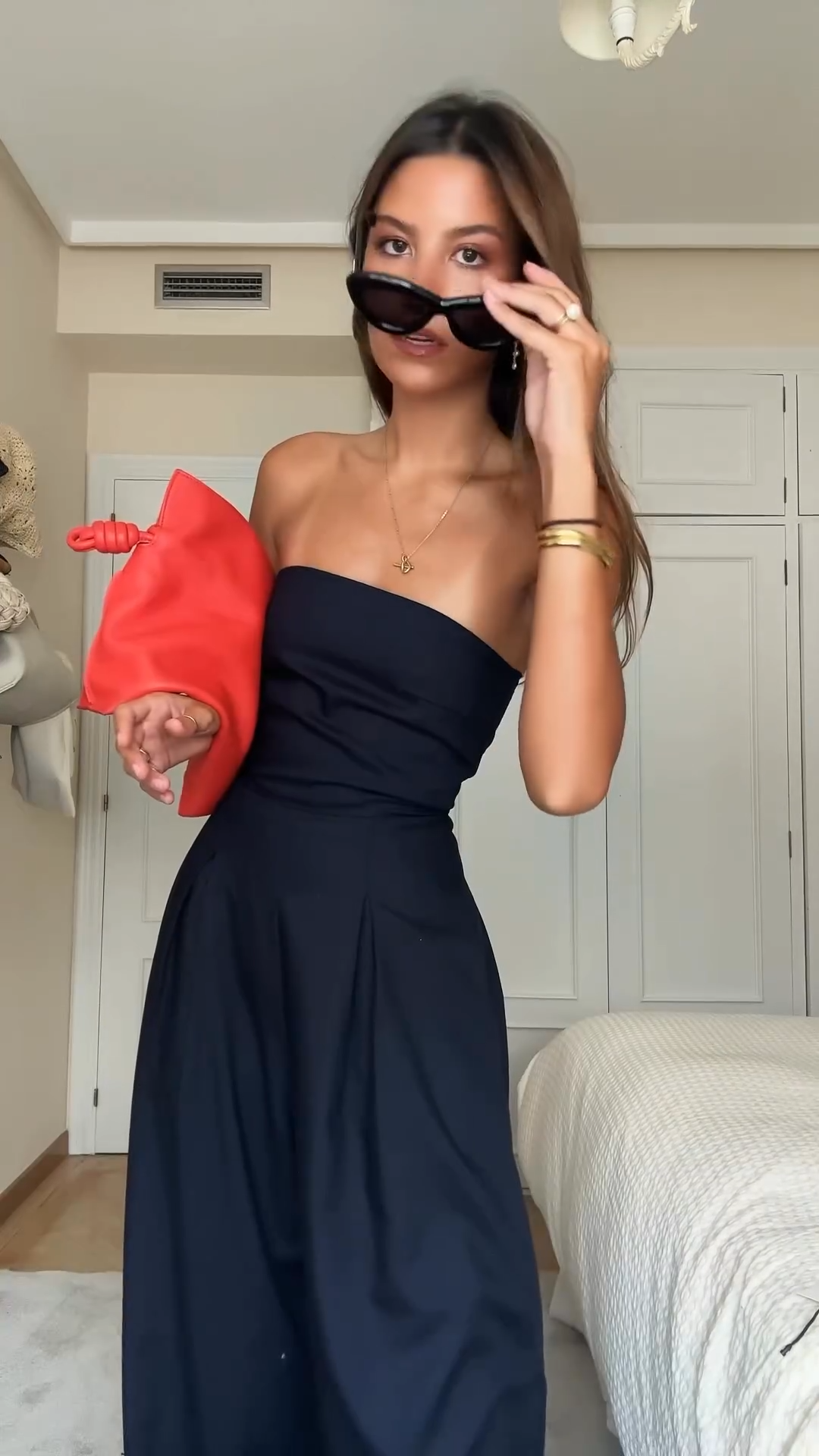 Isabella  - Eleganter Sommer Bandeau Jumpsuit