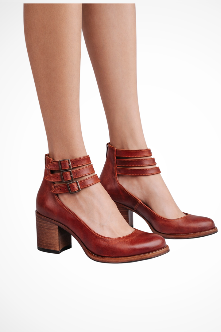 Florenza - Damen Riemchen Sandalen Mit Knöchelriemen