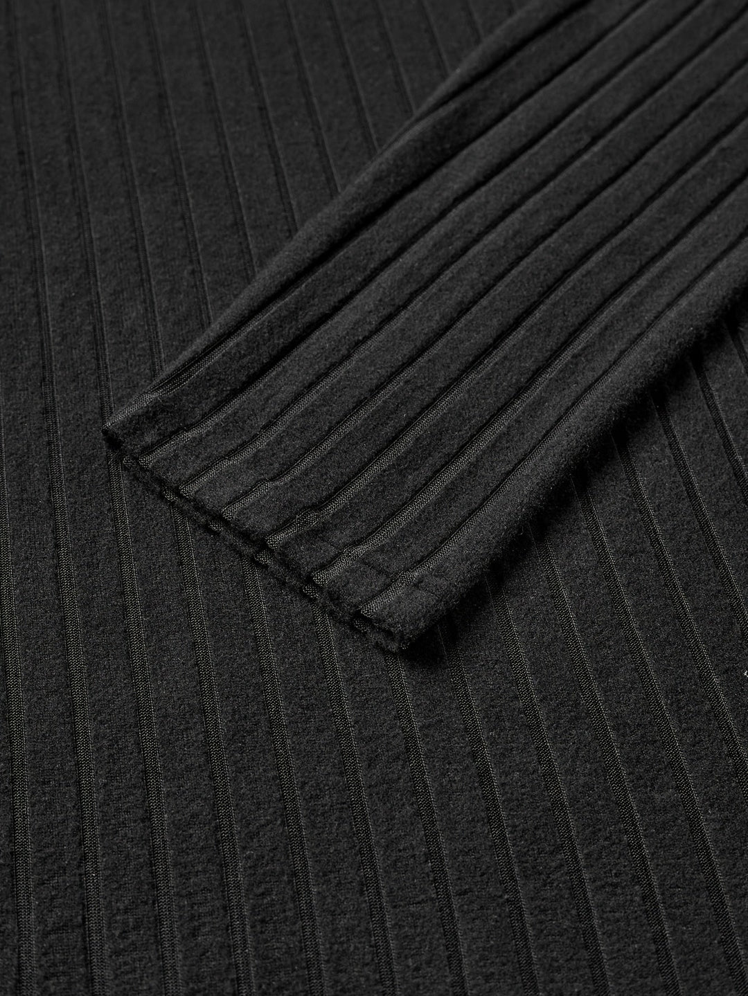 Damen geripptes V-Ausschnitt Langarmtop - Image 4