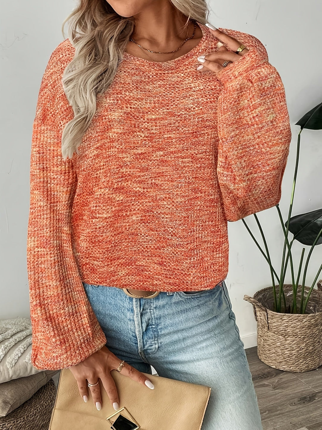 Greta | Entspannter Waffelstrick-Pullover - Image 4