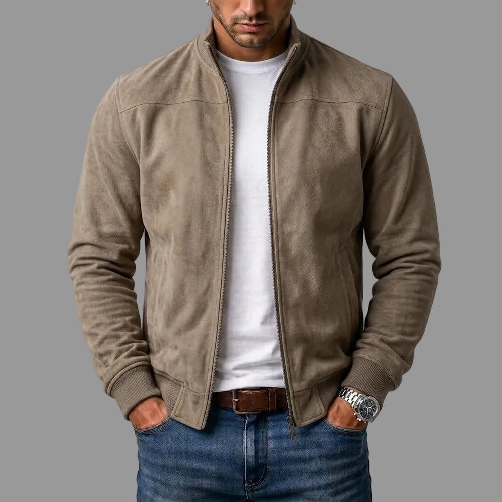 Daan™ | Klassische Bomberjacke in Wildleder-Optik - Image 2