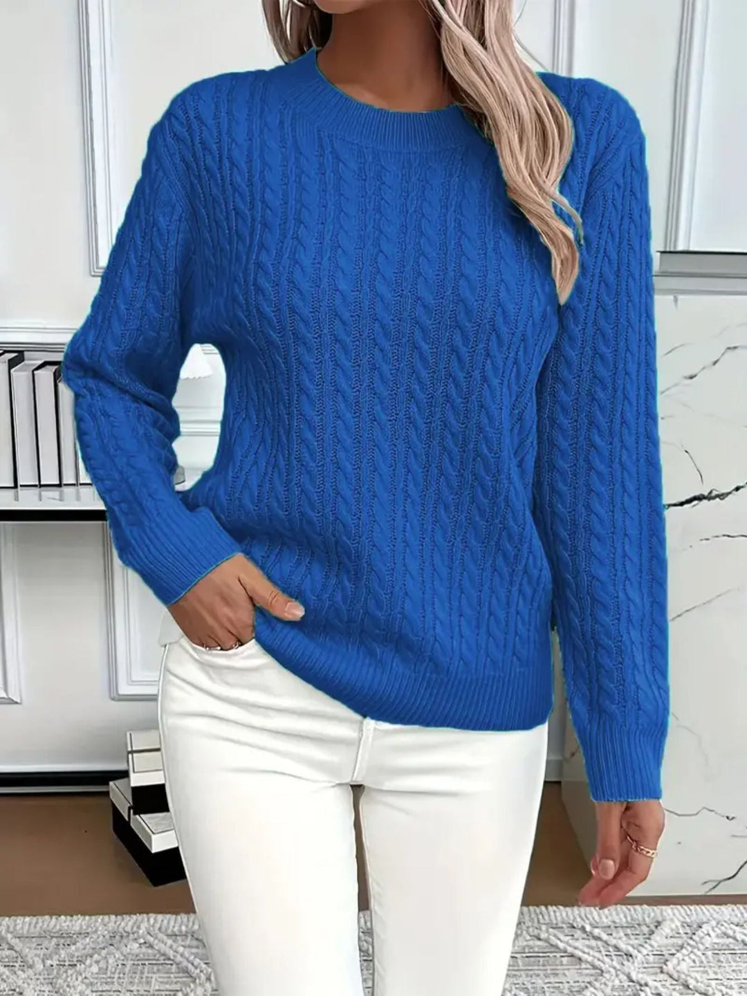GEMÜTLICHER RUNDHALSPULLOVER FÜR DAMEN - Image 5